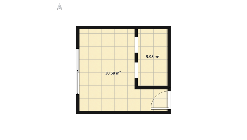 Habitación  #Art Decó floor plan 45.5