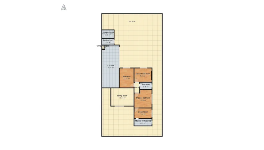 Copy of Nossa casa atualmente floor plan 142.84