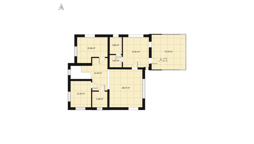 Проект 1_2-х эт дом с участком floor plan 8108