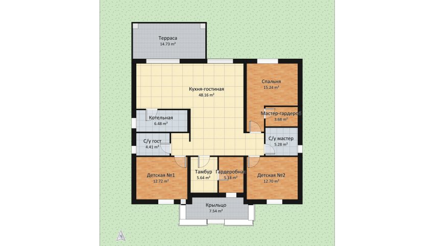 Напрудное, Уютный 125м (v2 су-спал) floor plan 727.52
