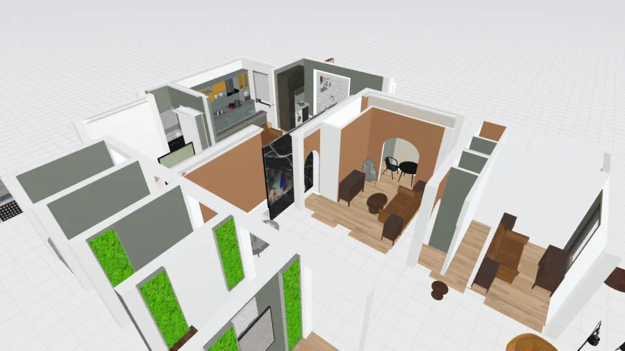 Copy of Modern  Apartment 3d design renderings