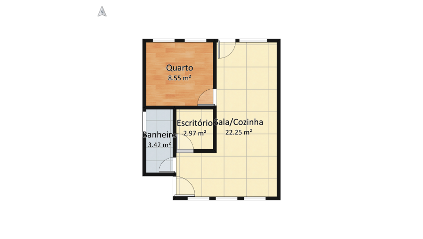Casinha Pequena floor plan 201.5