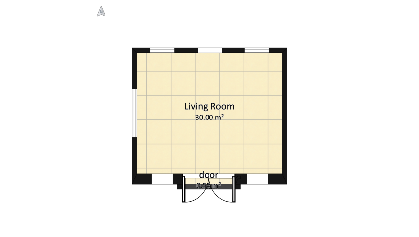 Formal Living room floor plan 33.8