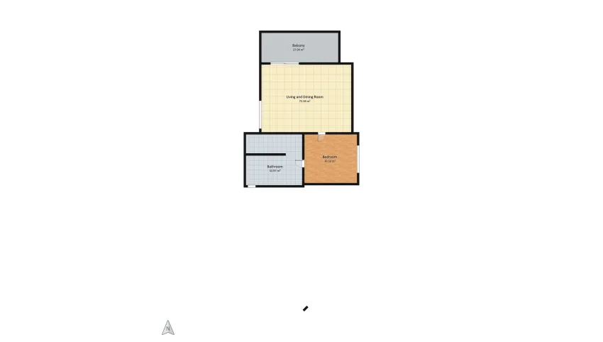 Modern Toronto Apartment floor plan 162.89