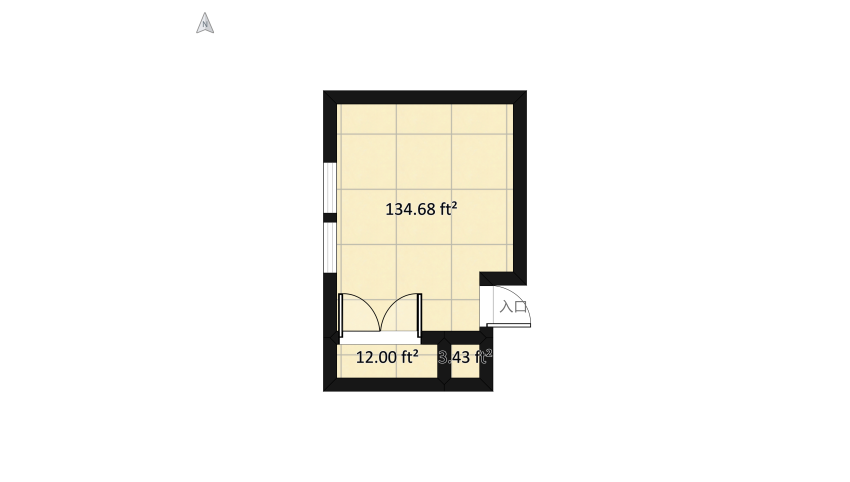 My Bedroom floor plan 16.73
