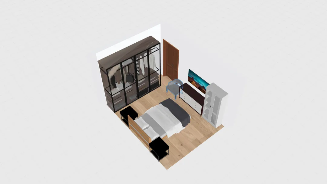 Спальня 1 3d design renderings