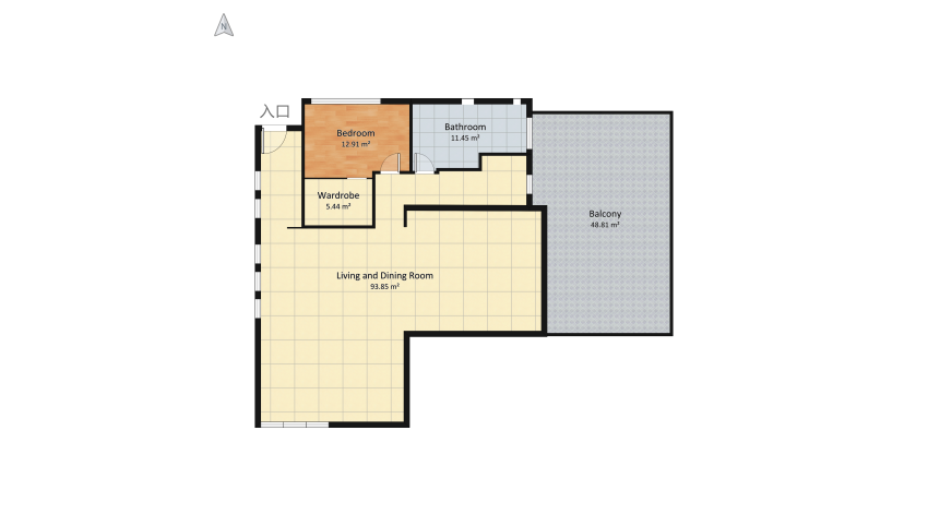 The Batman_Carreer-girl's apartment floor plan 252.43