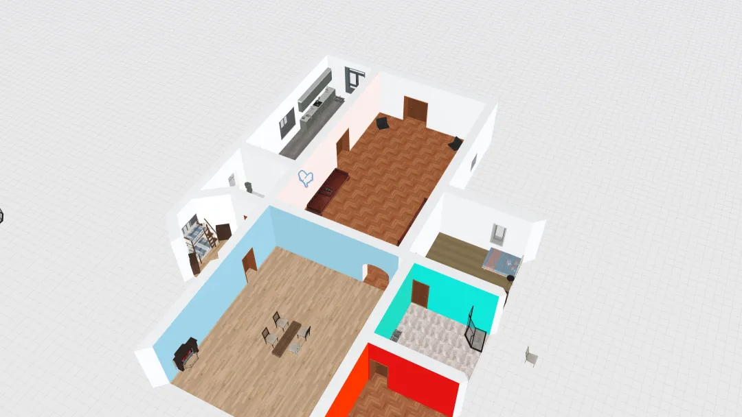 Copy of Collins room 3d design renderings