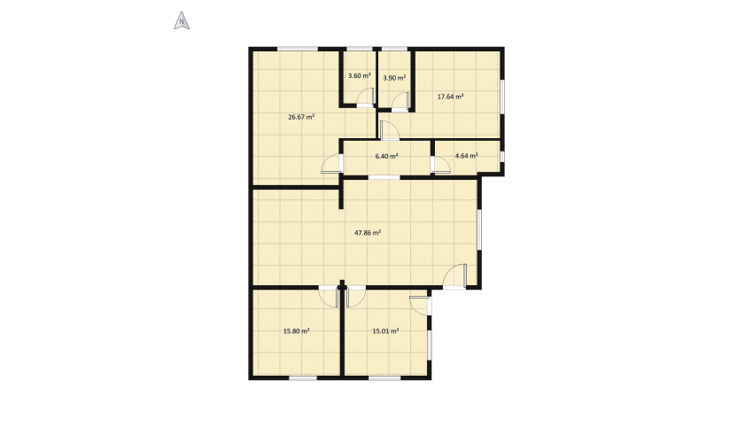 Modern Apartment floor plan 587.41