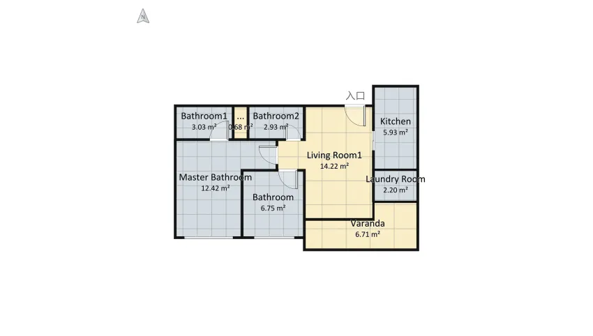 MagnoRef floor plan 59.43