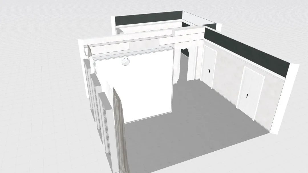 Room 1- Classic Black and White_copy 3d design renderings
