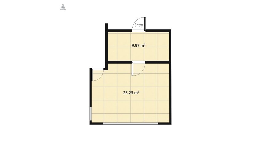 ANTROPOMETRÍA (DORMITORIO Y WC) floor plan 38.23