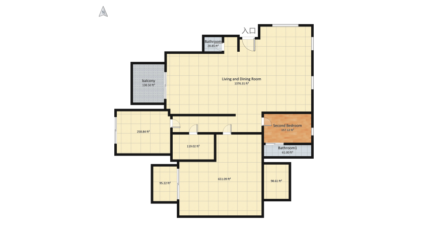 luxury black floor plan 302.86