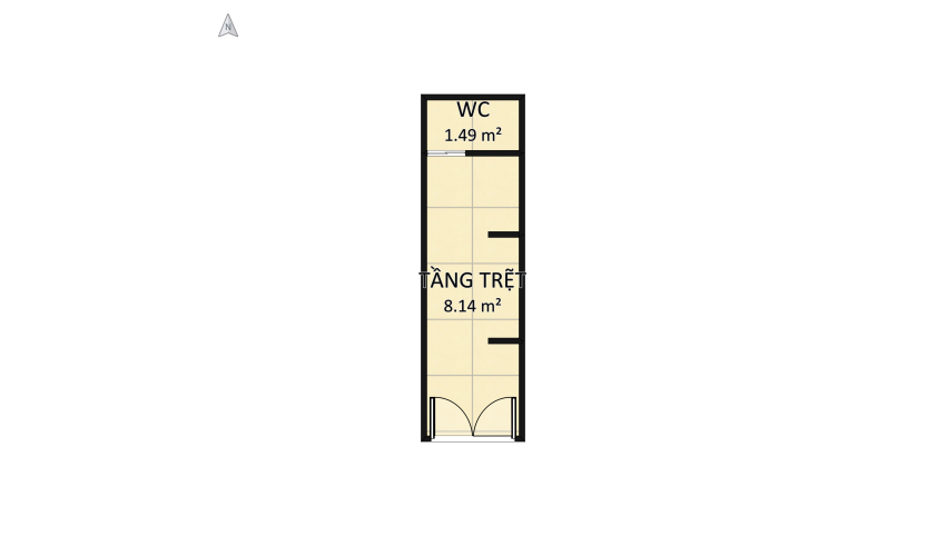 Copy of NHÀ CHỊ THÚY-TẦNG TRỆT floor plan 10.68