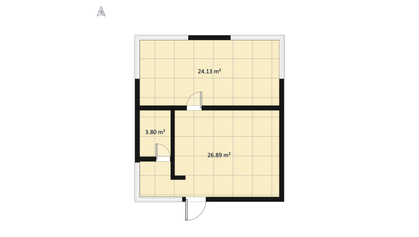 small house 86 floor plan 61.46