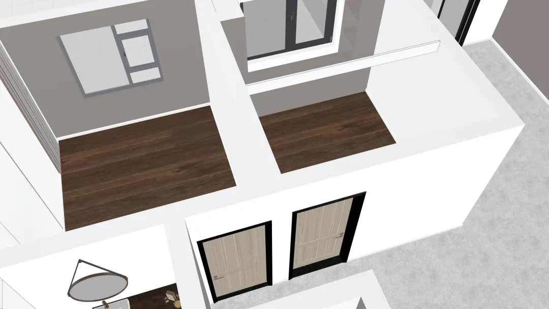 1st Bedroom Large Floor Plan 3d design renderings