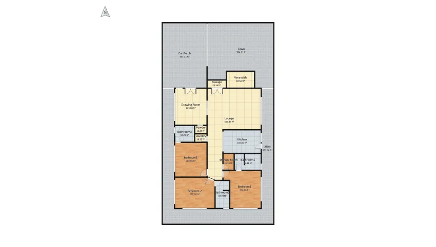 CDA F17 Housing Plan v4 (Three Bed) DD floor plan 411.67