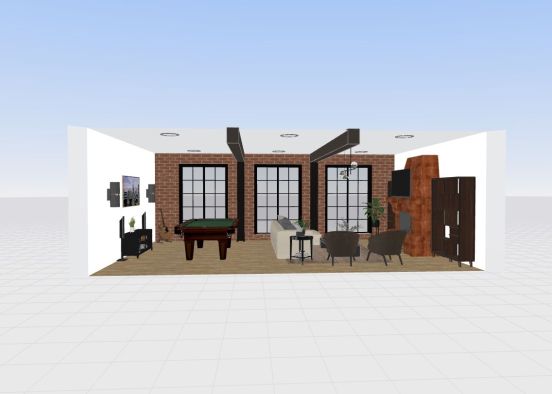 living room_copy Design Rendering