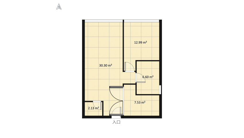 smart flat floor plan 65.45