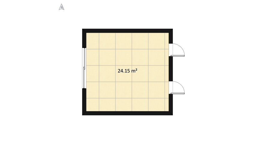 Gray bedroom floor plan 131.32