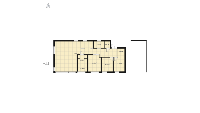 Arkieteisversio floor plan 134.3