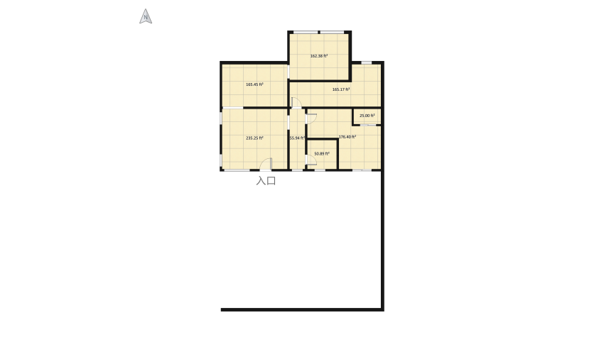 Olsen House floor plan 106.93
