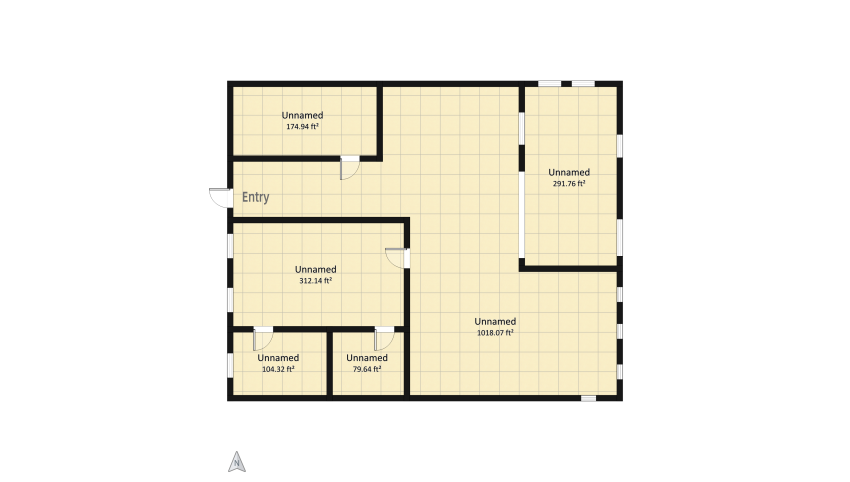 2 story floor plan 636.68