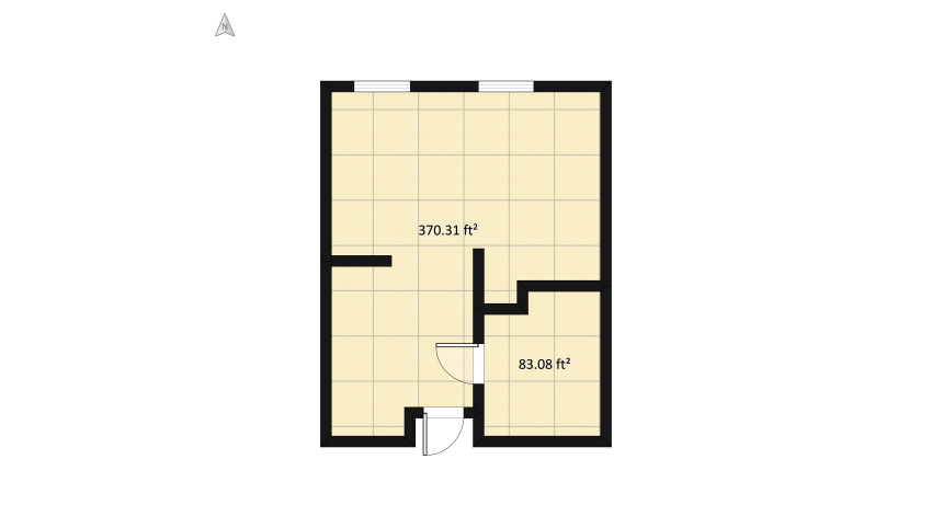Bachelor Apartment floor plan 47.48