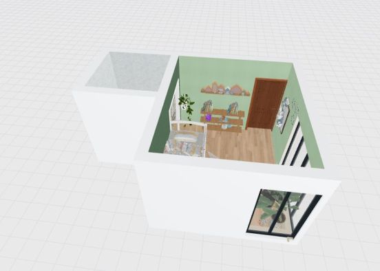 schoolage child's bedroom_copy Design Rendering