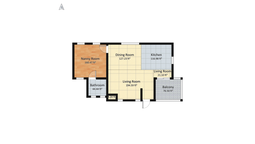 Small Cozy Home floor plan 150.2
