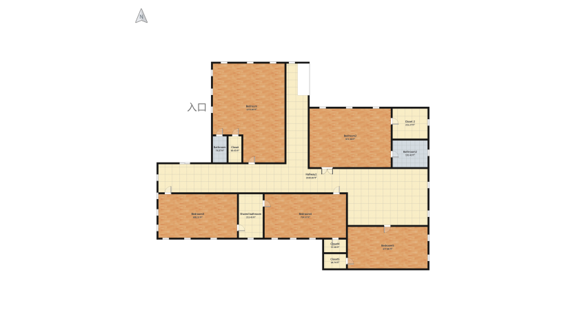Vidhi's Homestyler Project! floor plan 2592.41