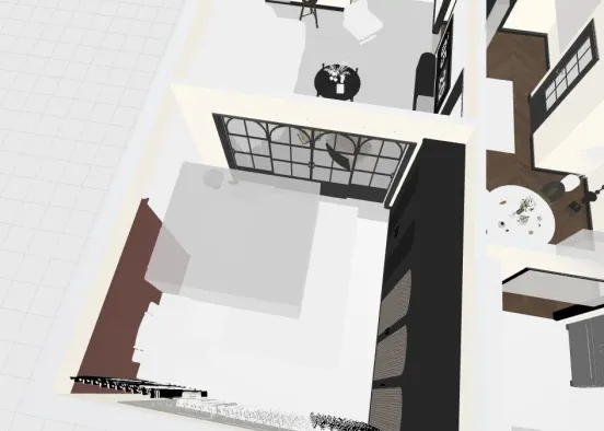 # Red and Black Retro Style House Визуализация дизайна