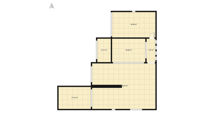 Darkish Apartment. floor plan 226.1