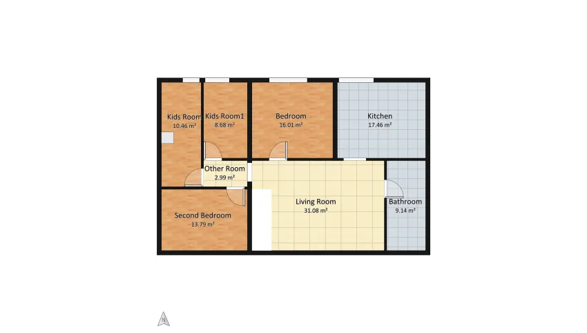 Kitchen&Livingroom floor plan 110.26