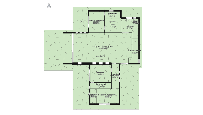 casa pt 1 floor plan 1086.69