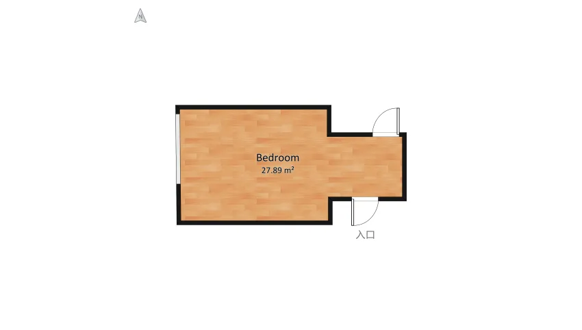 Unu bedoom floor plan 25.91