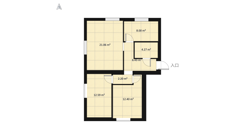 Damrota 15_3 - flip dla rodziny - ver 4 floor plan 78.39