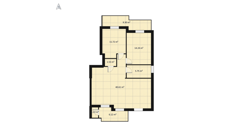 Italian Apartment floor plan 102.14