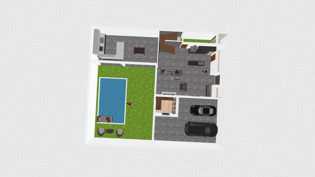 Casa 14 24ago021 con bodega en la cochera 3d design renderings