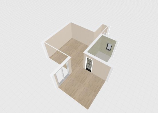 16-Modern Apartment Empt Room Design Rendering