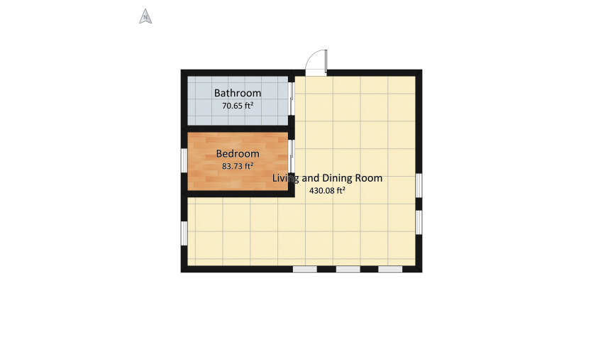 small apartment floor plan 60.81