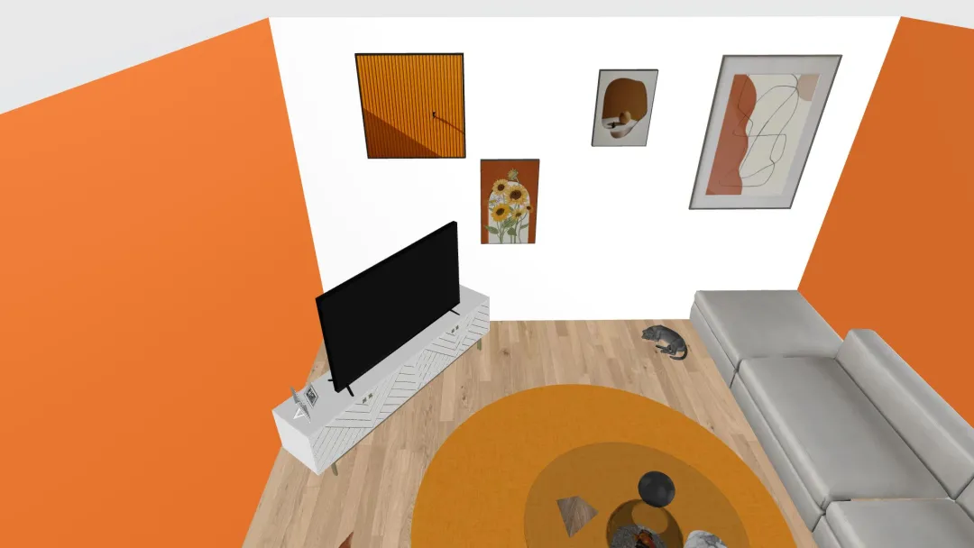 Orange Room_copy 3d design renderings