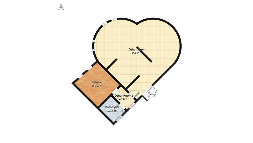 Heart House floor plan 74.93