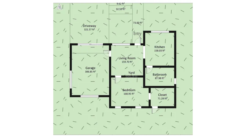 Single Grey floor plan 315.85