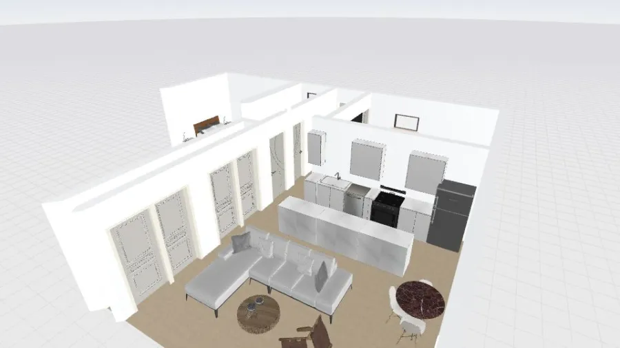 Ohana w/d by fridge 2nd Bdrm on Deck bigger main bedroom 3d design renderings