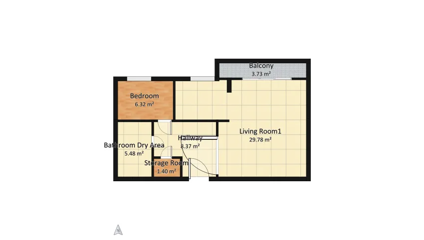 Classic Modern Style Apartment floor plan 168.17