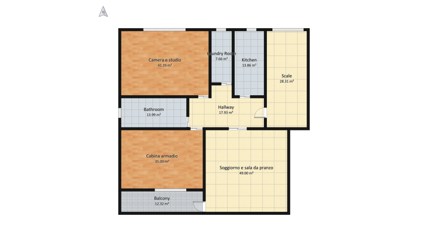 Flat floor plan 241.84