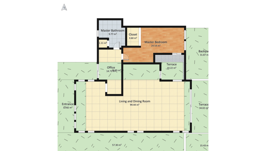 Modern Home floor plan 389.16