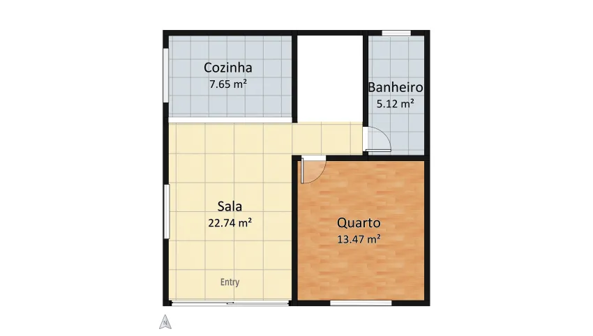 Rômulo e Gih floor plan 86.31