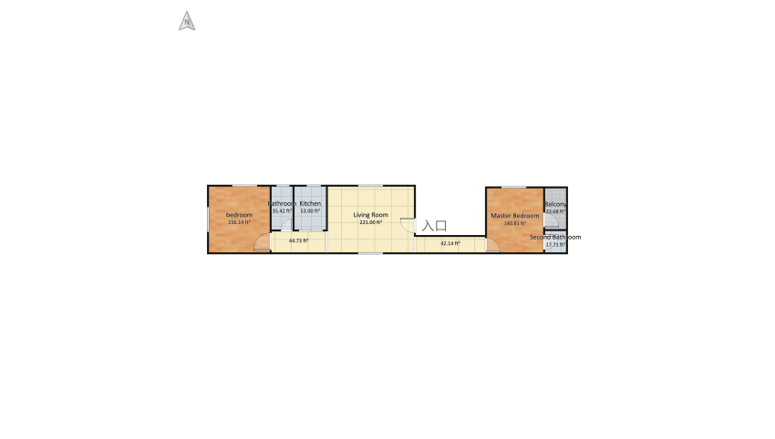 Appu Da ( Khelaghor) floor plan 77.94